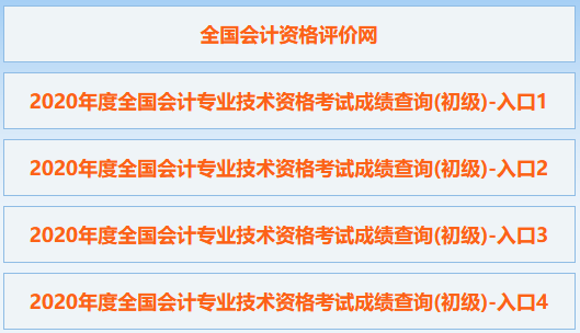 初級(jí)會(huì)計(jì)考試成績查詢流程