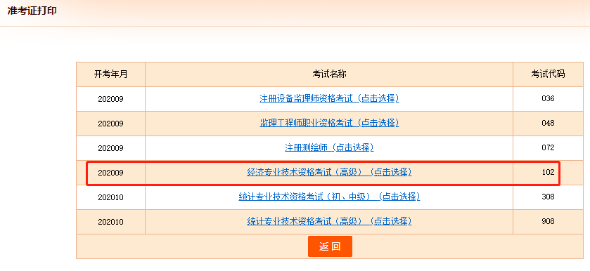 2020年中級經濟師考試準考證打印流程
