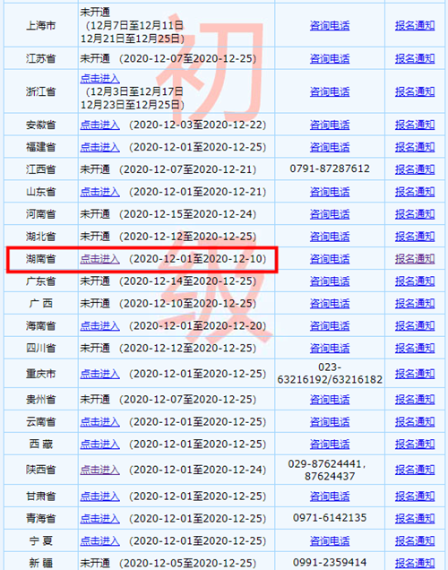 2021年初級(jí)會(huì)計(jì)考試 湖南報(bào)名信息表